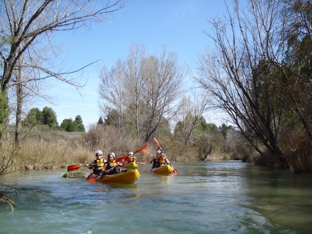  Having fun in a canoe 